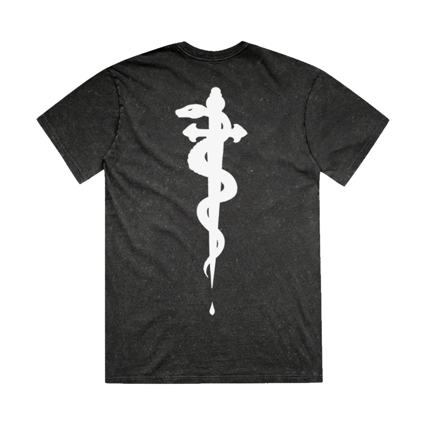 Snake Crystal Wash Tee (Black-Unisex)
