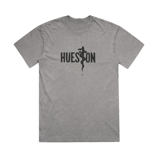 Snake Crystal Wash Tee (Gray- Unisex)
